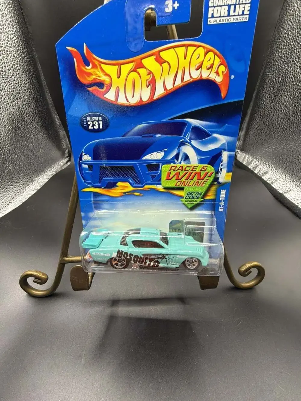 2002 Hot Wheels Collector #237 At-A-Tude Light Blue Mosquito Die-Cast Car